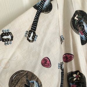 Blue water wear Aloha guitar shirt - Large